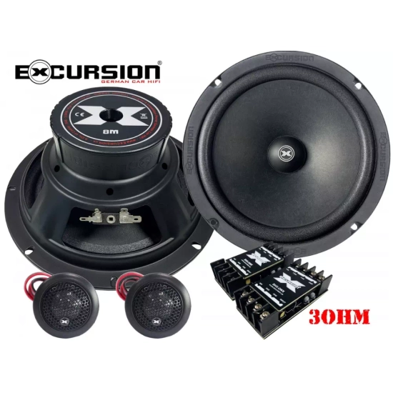 Excursion SHX-8C – 2-drożny zestaw głośników samochodowych 200 mm (Street High Power Series)